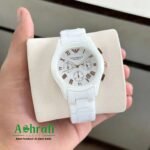 Emporio Armani Ceramic Watch First Copy – White (UNS680)