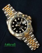 GMT-Master II Silver gold with a black dial and a Jubilee bracelet - Image 4