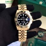 GMT-Master II Yellow gold with a black dial and a Jubilee bracelet - Image 4