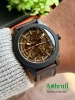 The Fossil Men's Machine Automatic Brown Leather Watch (model ME3254) - Image 4